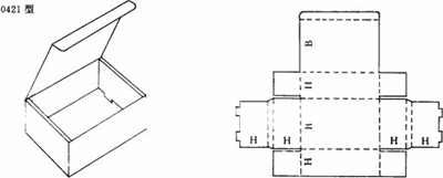 飛機盒立體+平面示意圖 飛機盒立體+平面示意圖